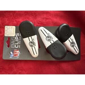 NFL Football Oakland Raiders Kitchen Magnets / Chip Clip Set
